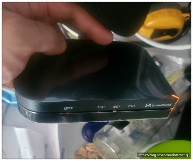 사무실 인터넷 SK브밴 기가로 설치했습니다
